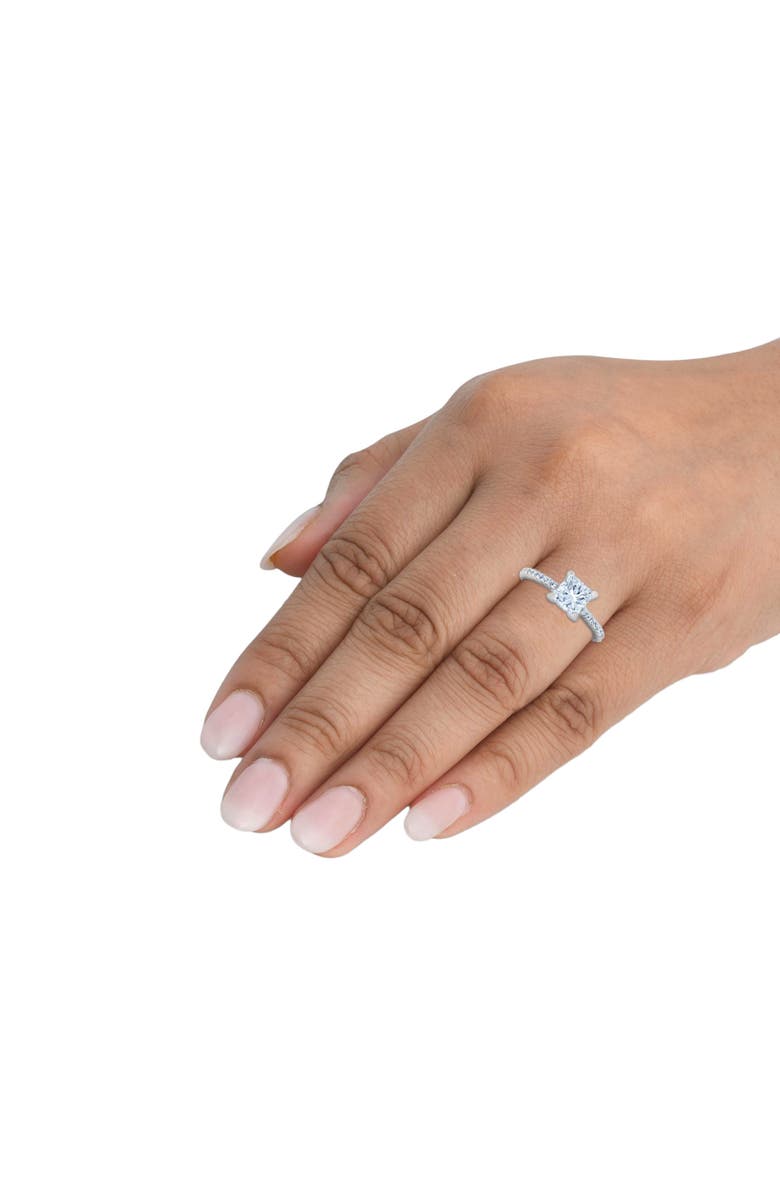 Bliss Diamond Certified 3 1/2ct Princess Cut Diamond Engagement Ring 14k Gold Lab Grown, Alternate, color, 