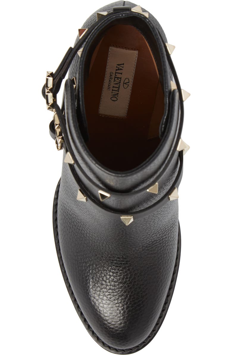 Valentino Garavani Rockstud Block Heel Bootie, Alternate, color,