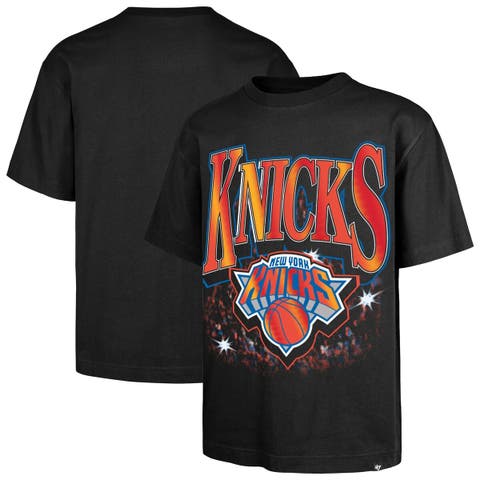 Men's '47 Black New York Knicks Past Champs Collection Flashbulb Foundation T-Shirt