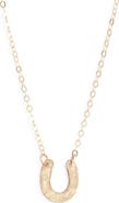 Nashelle Horseshoe Pendant Necklace