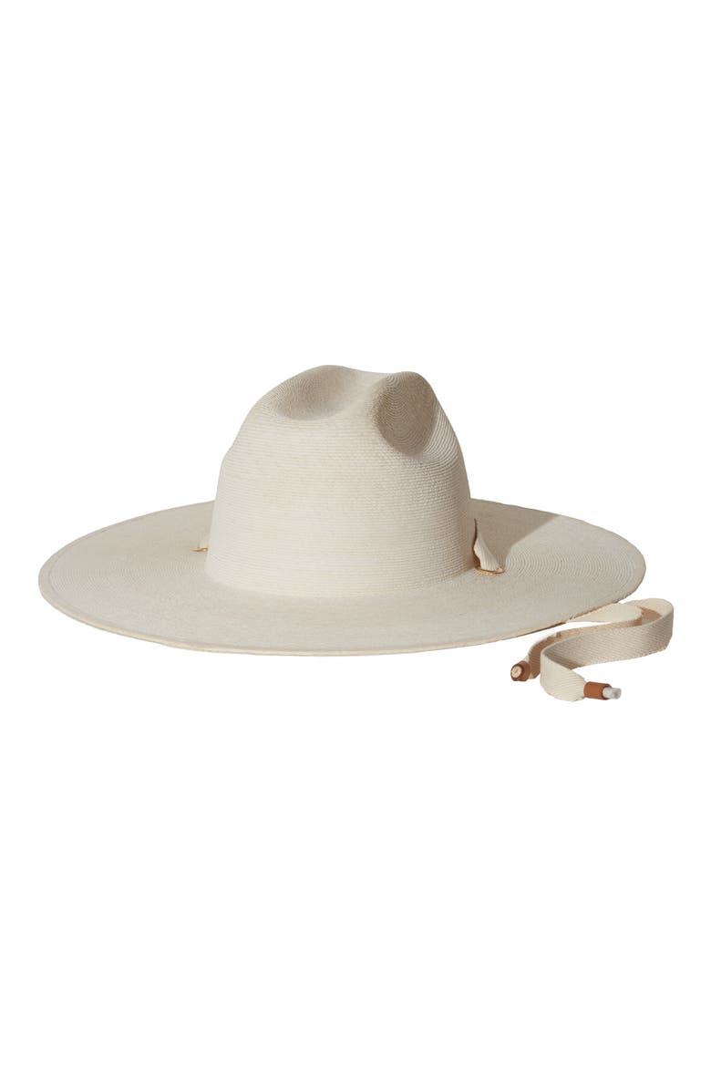 Palmer Straw Sun Hat, Alternate, color, BLEACH