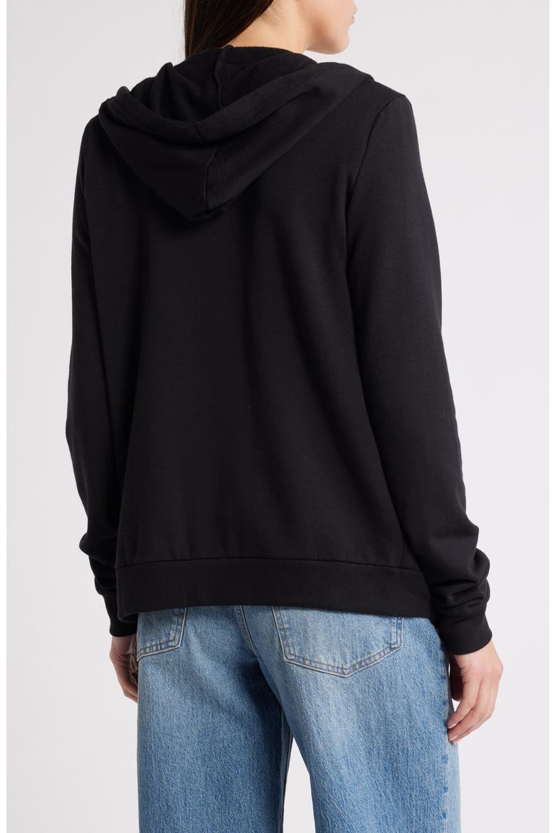 Afternoon Full Zip Hoodie, Alternate, color, BLACK