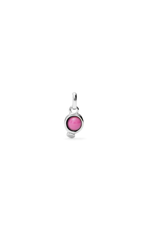 Charm with Pink Stone
