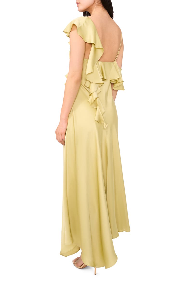 The Bridget Ruffle One-Shoulder Dress, Alternate, color, PISTACHIO