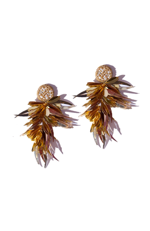 Gold Fringe Earrings
