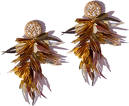 Simitri Gold Fringe Earrings