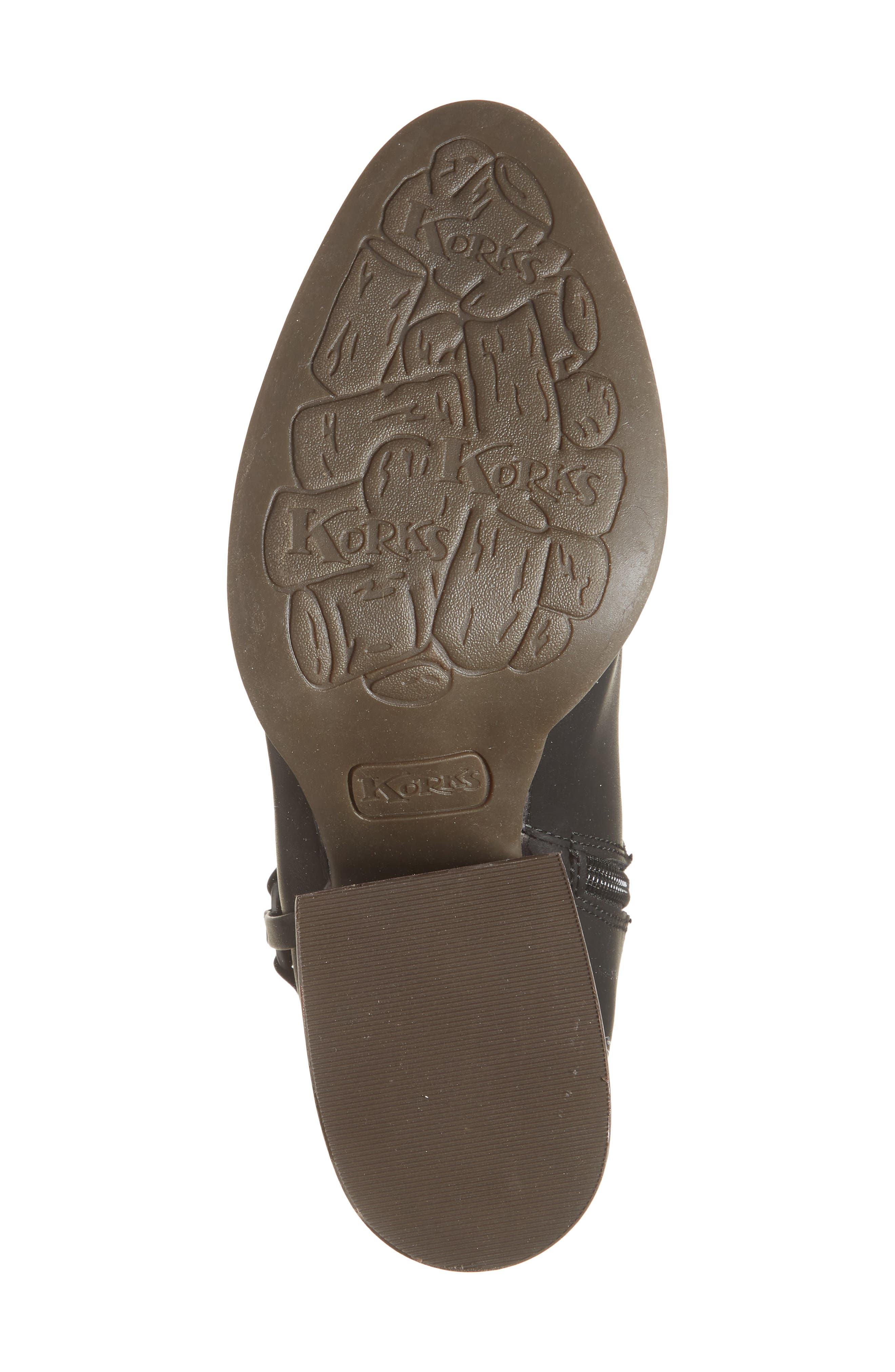 KORKS Selena Block Heel Harness Boot, Alternate, color, Black