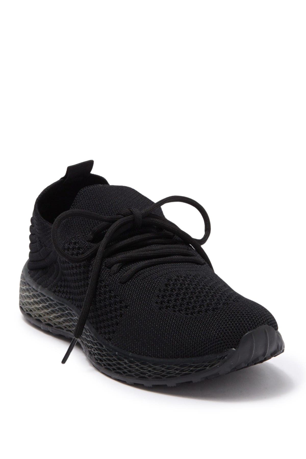 WANTED FOOTWEAR Knit Lace-Up Sneaker, Main, color, 