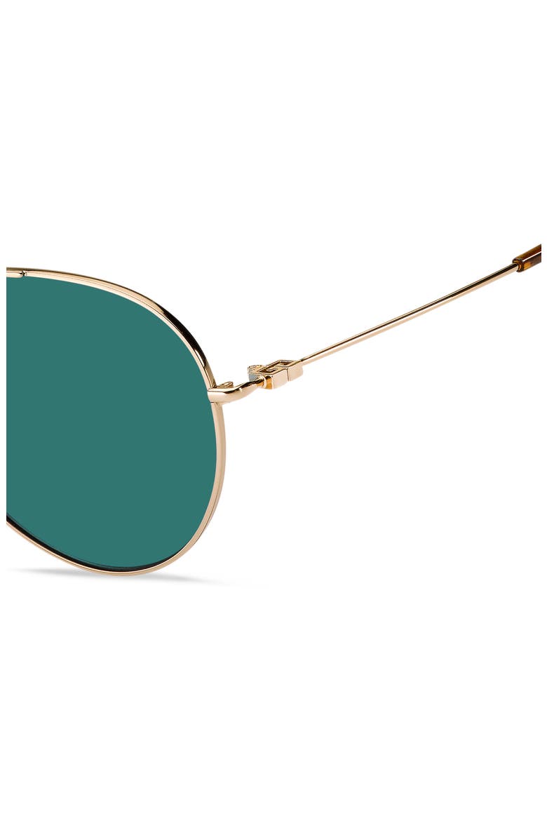 61mm Aviator Sunglasses, Alternate, color, ROSE GOLD/ BLUE