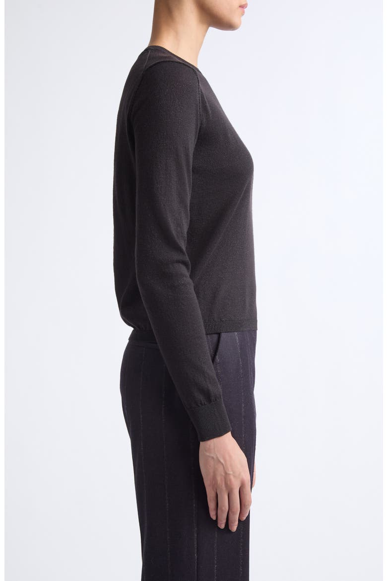 Crewneck Wool Blend Sweater, Alternate, color, 177 AMETHYST