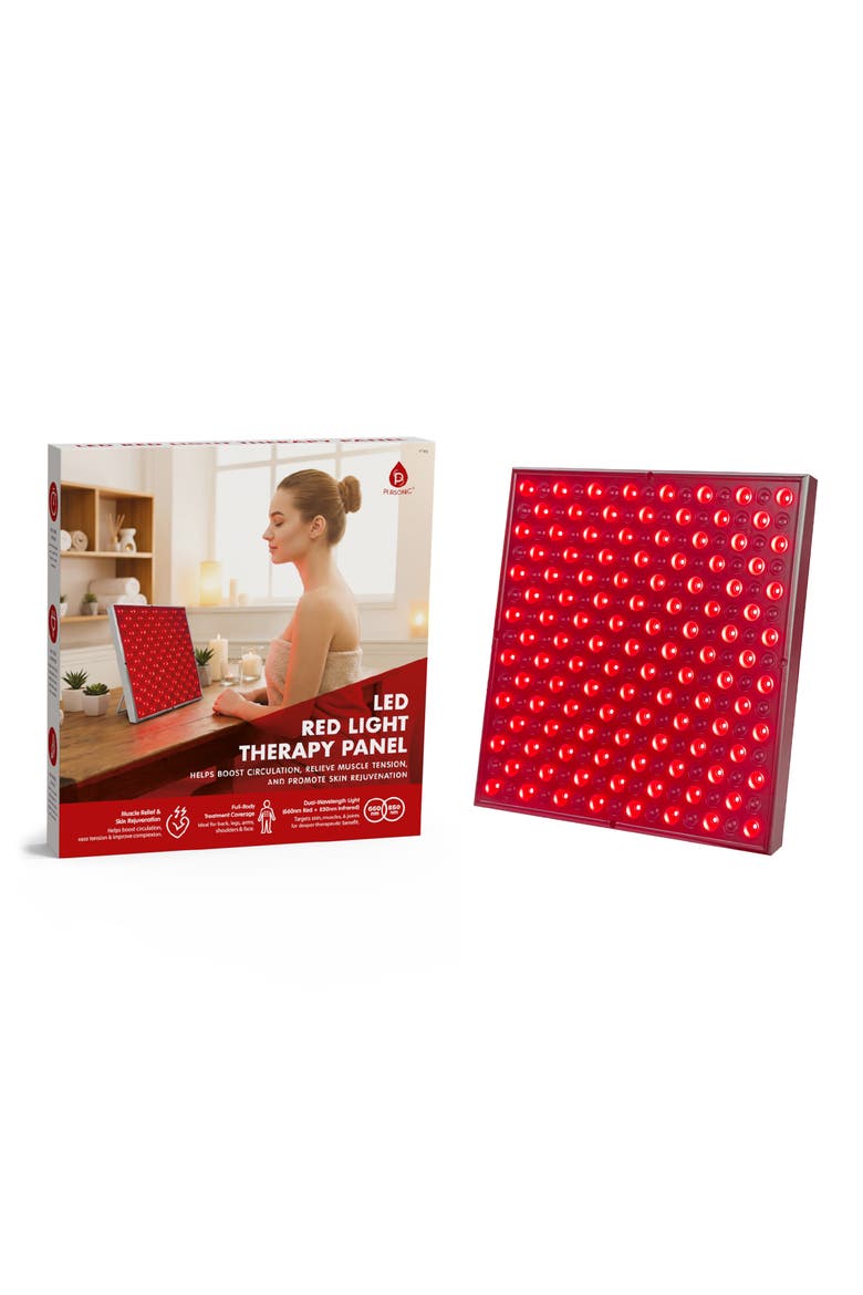 LED Red Light Therapy Panel, Alternate, color, RED