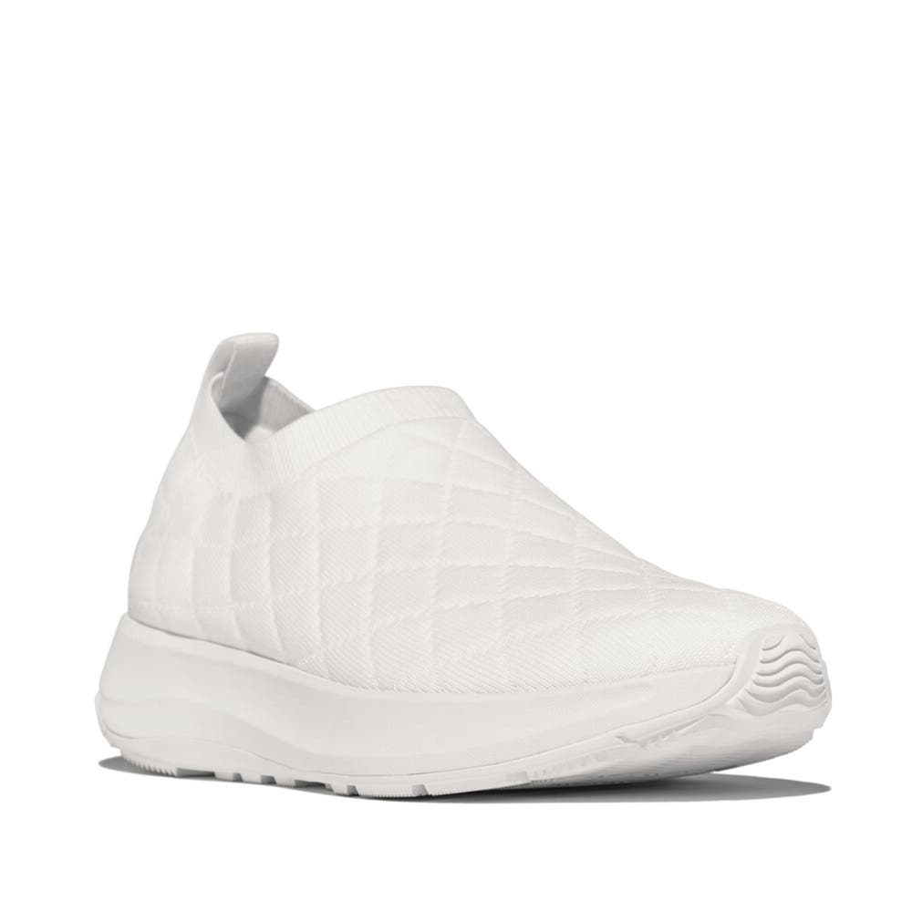 FitFlop F Mode Flow Quilted Knit, Main, color, Urban White