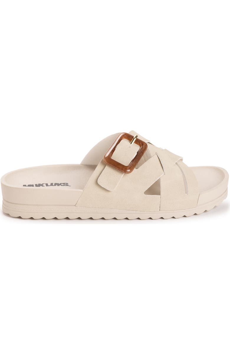 MUK LUKS Grand Shayna Slide Sandal, Alternate, color, Beige