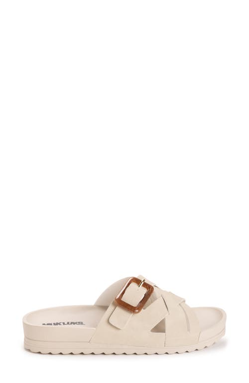 Muk Luks Grand Shayna Slide Sandal In Beige