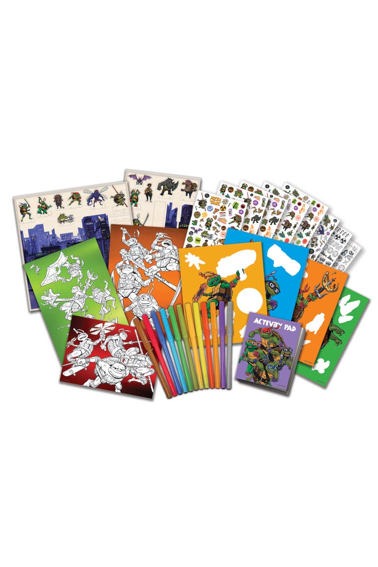 Tmnt Mutant Mayhem Deluxe Activity Set W/ Magic Reveal & Posters, Alternate, color, Multicolored