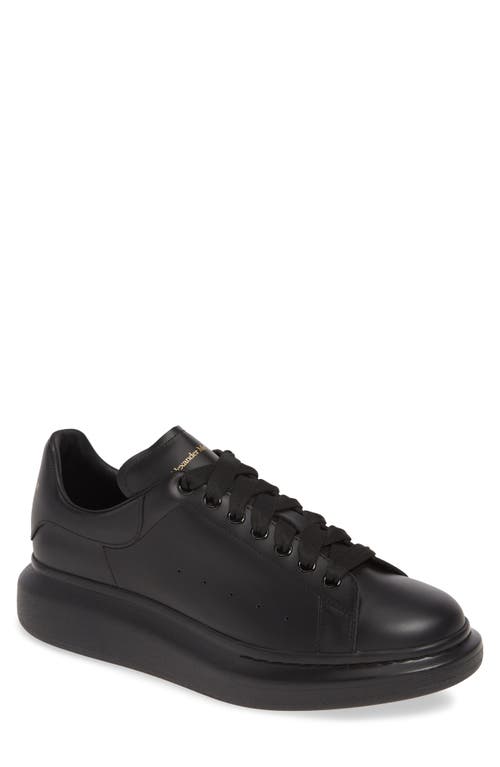 Shop Alexander Mcqueen Mcqueen Oversized Sneaker In Black/black