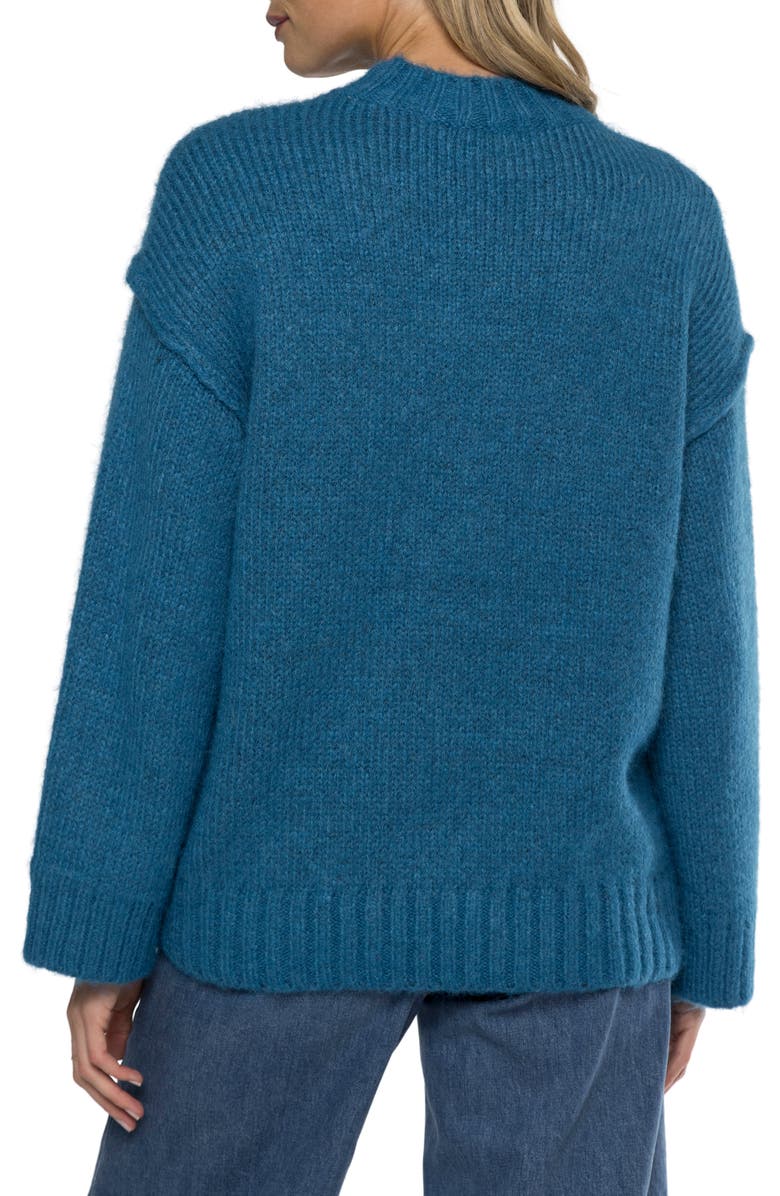 matty m. Courtney Crewneck Sweater, Alternate, color, Cobalt