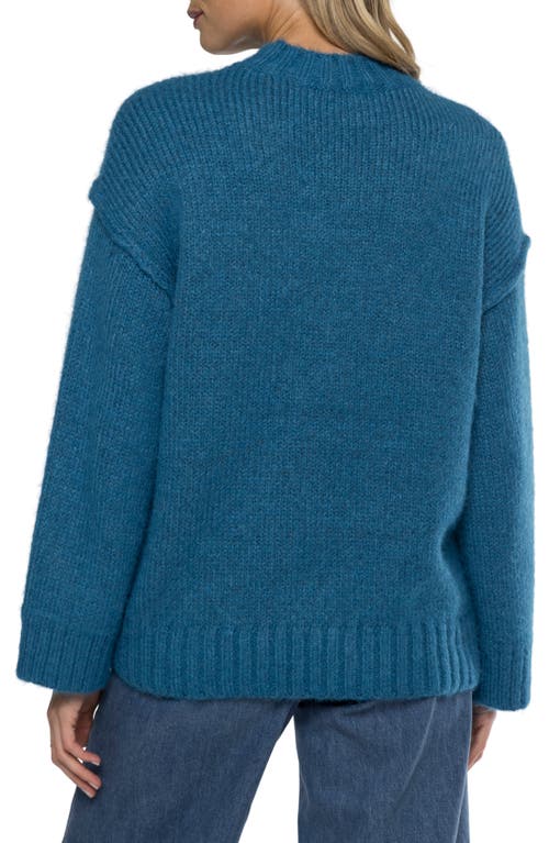 Matty M . Courtney Crewneck Sweater In Blue