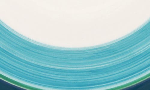 Vietri Lisbon Stripe Salad Plate In Blue