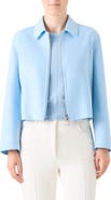 Akris Harmony Cropped Cashmere Zip Front Jacket