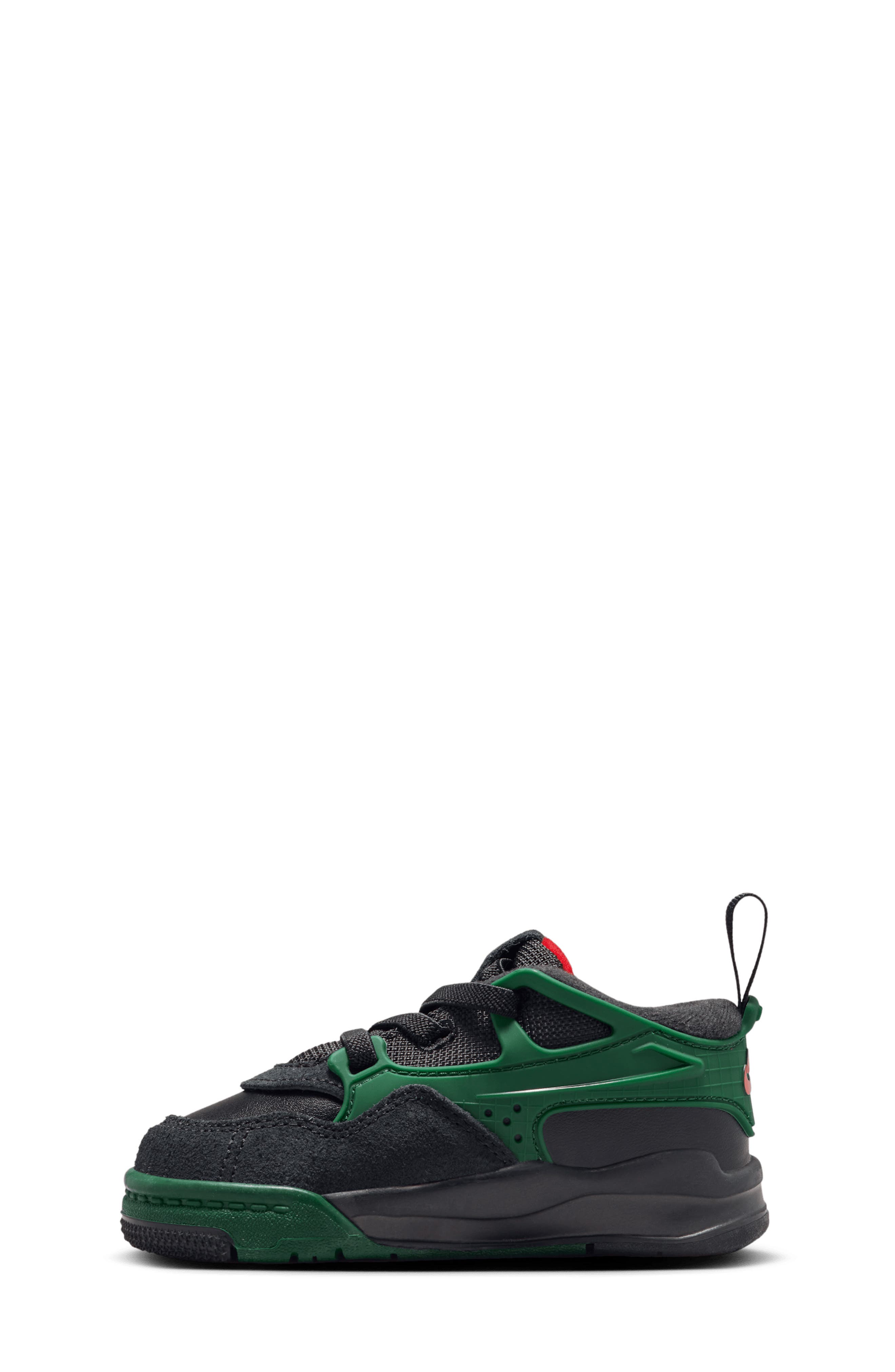 Jordan Kids' Air Jordan 4 RM Sneaker, Alternate, color, 003 Black/Gorge Green