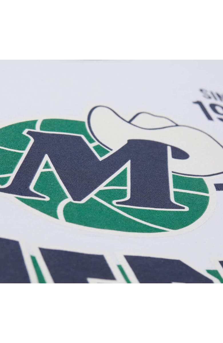 Mitchell & Ness Unisex Mitchell & Ness White Dallas Mavericks Hardwood Classics Vintage Team Origins Premium T-Shirt, Alternate, color,