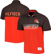 Tommy Hilfiger Men's Tommy Hilfiger Orange/Brown Cleveland Browns Color Block Polo
