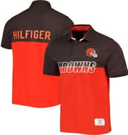 Tommy Hilfiger Men's Tommy Hilfiger Orange/Brown Cleveland Browns Color Block Polo