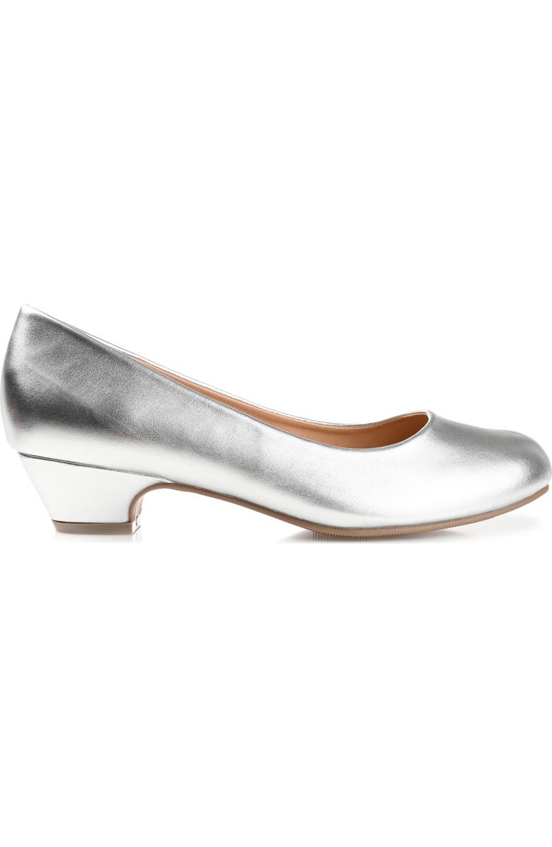Journee Collection Saar Pump - Wide Width, Alternate, color, Silver
