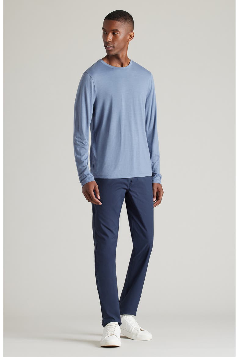 Modino Long Sleeve Wool Blend Crewneck T-Shirt, Alternate, color, FOLKSTONE GRAY