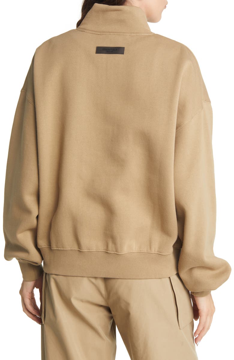 Fear of God Essentials Women's Half Zip Sweatshirt, Alternate, color, 