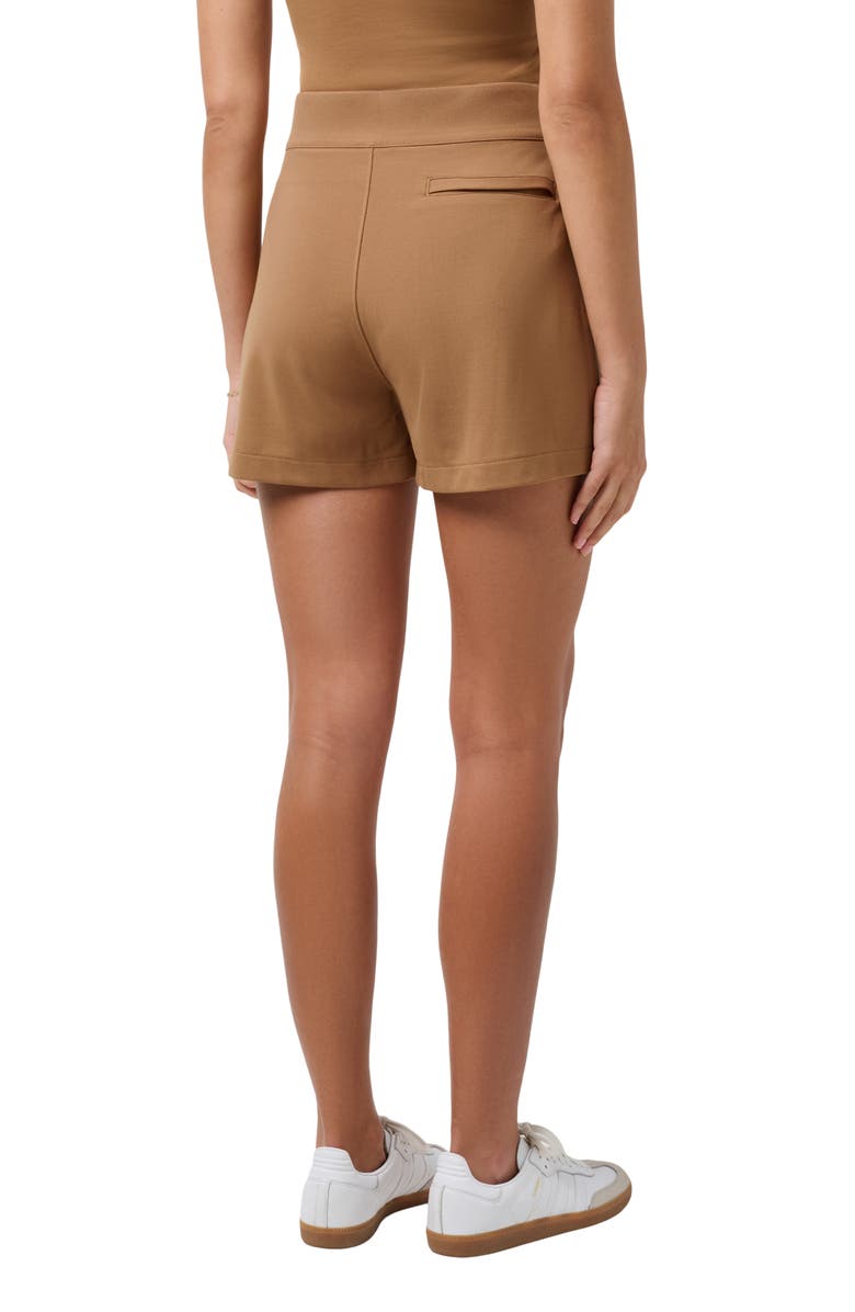 TravisMathew Friday Ponte Shorts, Alternate, color, Chestnut