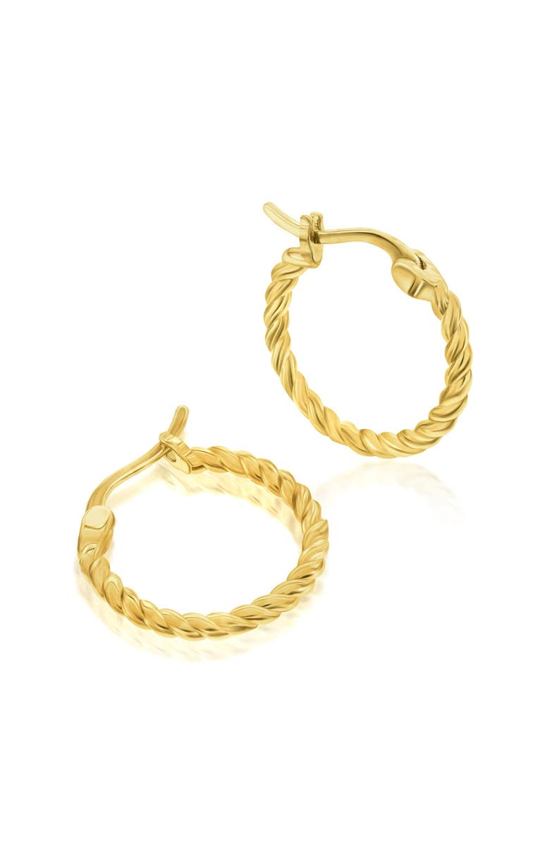Donatello Gian Gold-Tone Twisted Hoop Earrings, Alternate, color, 
