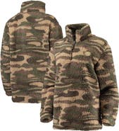 G-III 4HER BY CARL BANKS Women's G-III 4Her by Carl Banks Camo Chicago Cubs Sherpa Quarter-Zip Jacket