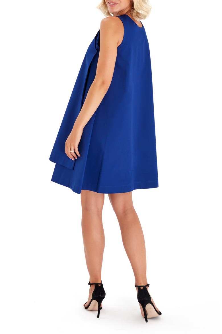 Amaze Sleeveless Cotton Maternity/Nursing Swing Dress, Alternate, color, AZURE BLUE
