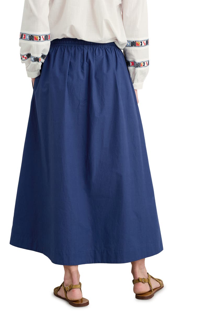 Seasalt Cornwall Organic Cotton Drawstring Maxi Skirt, Alternate, color,