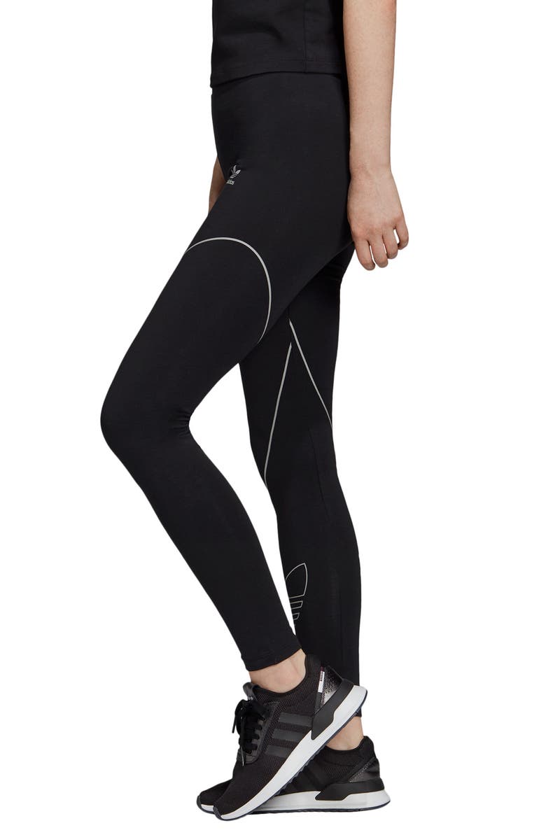 adidas Originals Trefoil Tights, Alternate, color, 