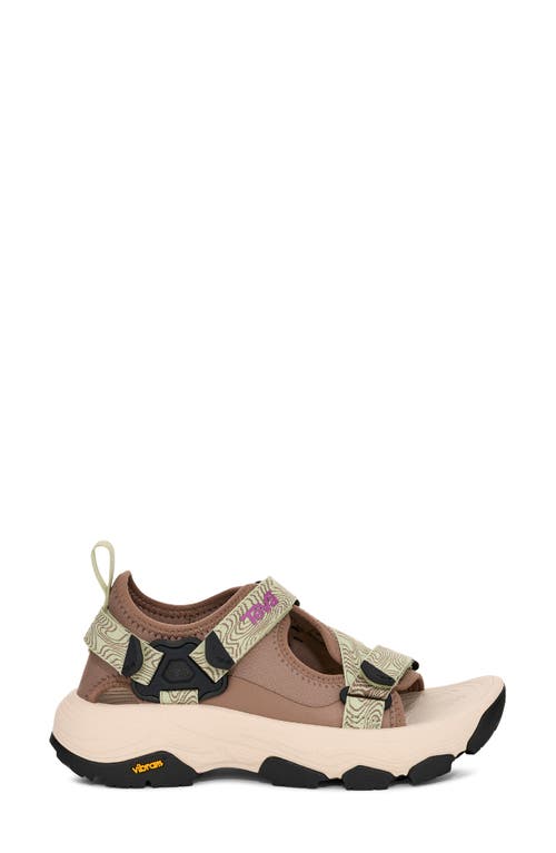 Teva Grandview Max Sandal In Caribou/seedling