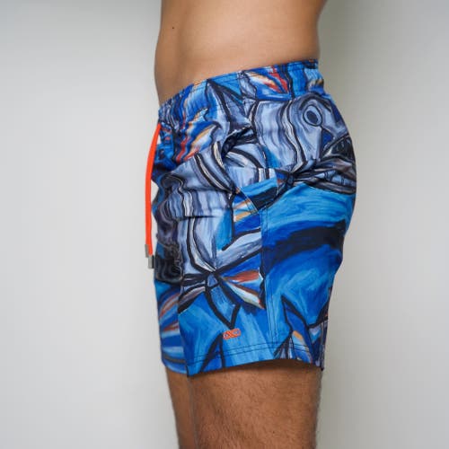 Le Club Resortwear 4.25" Le Club 4 Way Stretch Mens Swim Trunk