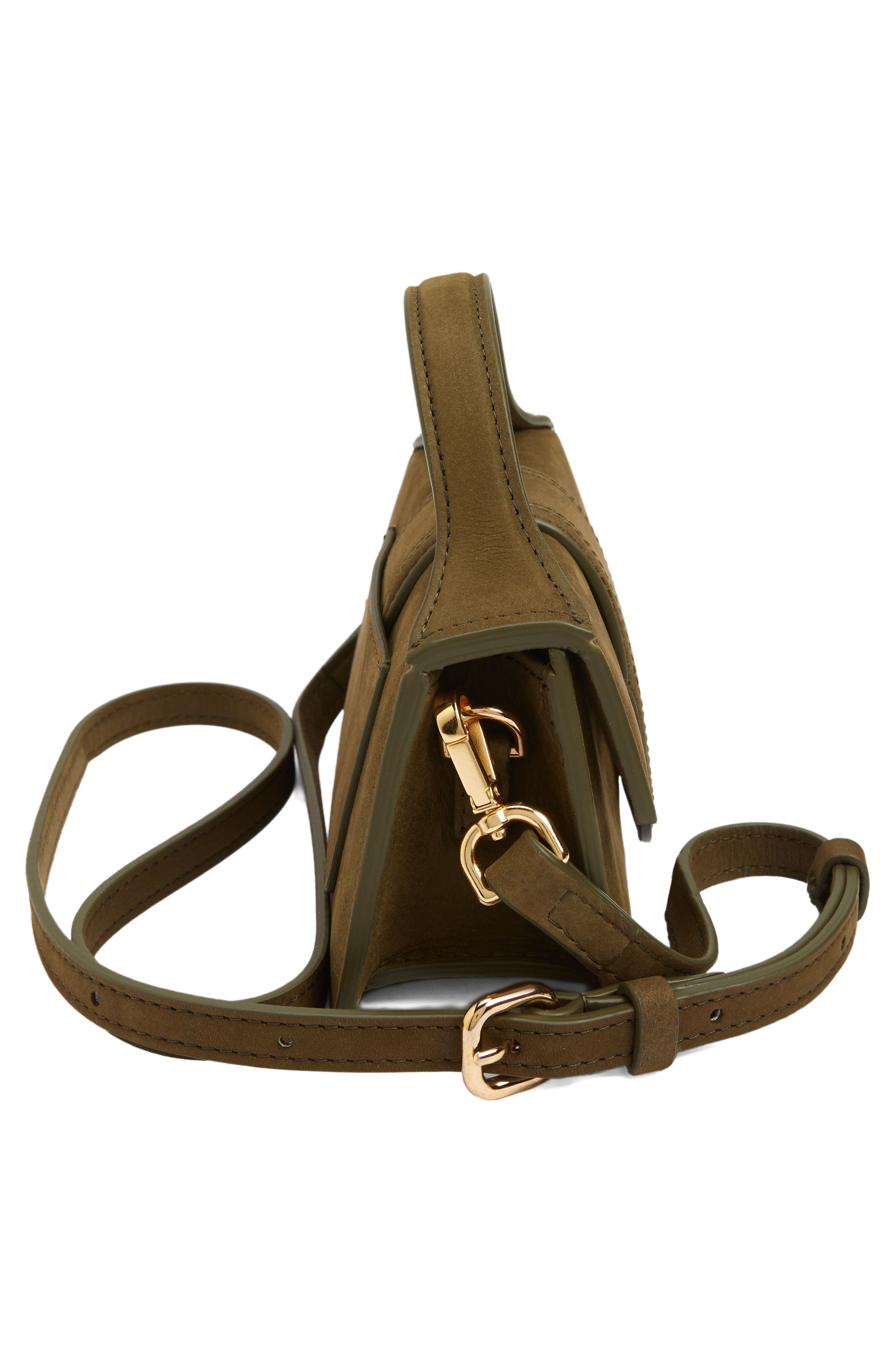 Jacquemus Le Bambino Leather Shoulder Bag, Alternate, color, 