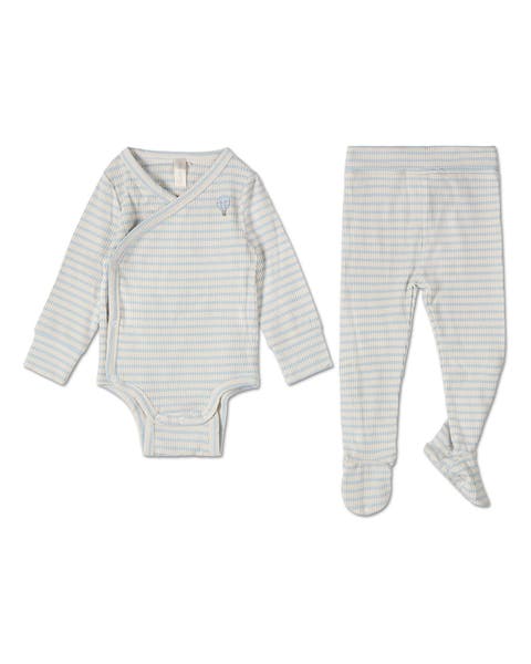 Striped Modal Blend Bodysuit Set