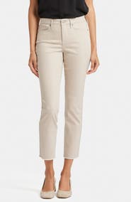 NYDJ Sheri Frayed Hem Slim Jeans