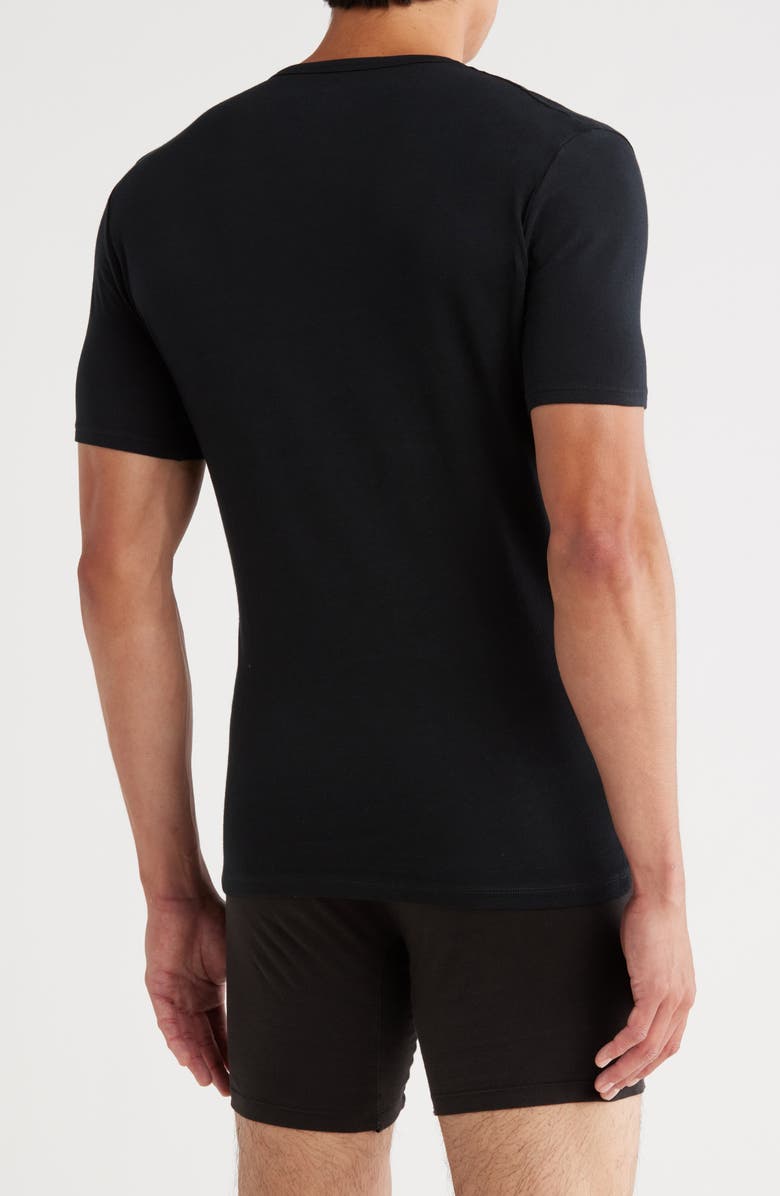 Tommy John Essential Cool Cotton 3-Pack Crewneck T-Shirts, Alternate, color, Black