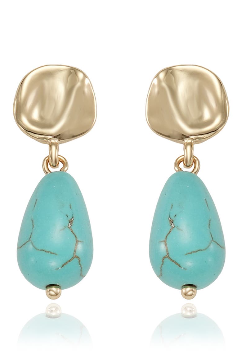 Turquoise Drop Earrings, Alternate, color, TURQUOISE