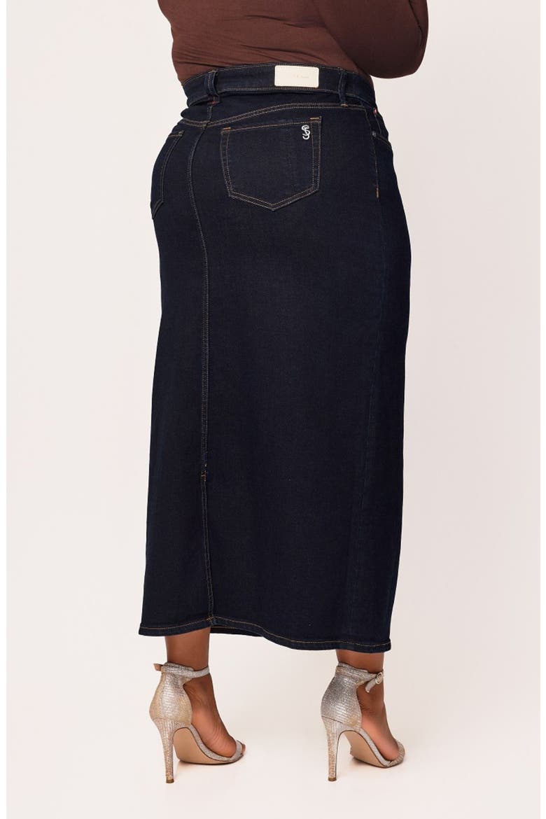 Denim Maxi Skirt, Alternate, color, AVA