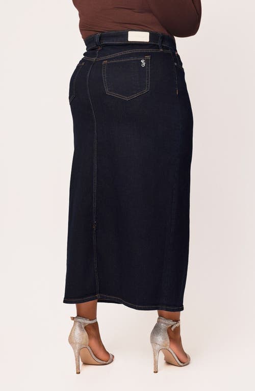 Slink Jeans Denim Maxi Skirt In Ava