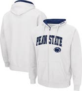COLOSSEUM Men's Colosseum White Penn State Nittany Lions Arch & Logo 3.0 Full-Zip Hoodie