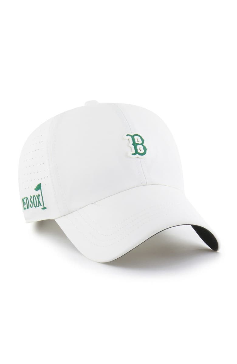 '47 Men's '47 White Boston Red Sox Elevated Greens Clean Up Adjustable Hat, Main, color, White