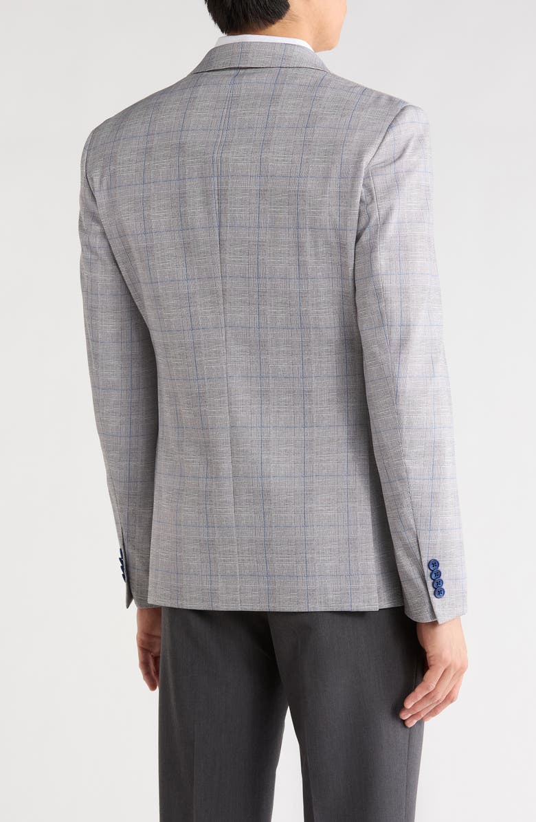 John Varvatos Star USA Plaid Two-Button Sport Coat, Alternate, color, Tan