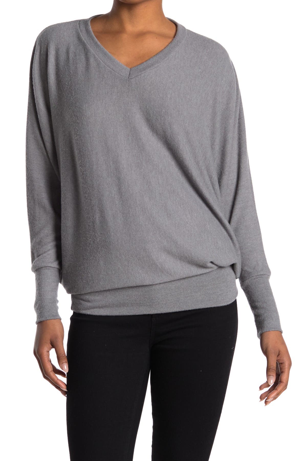 V-Neck Dolman Sleeve Pullover - image 3